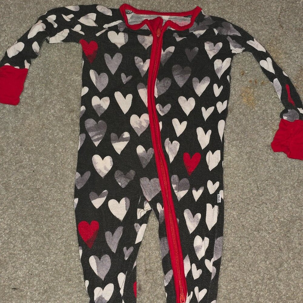 Little Sleepies Monochrome Hearts